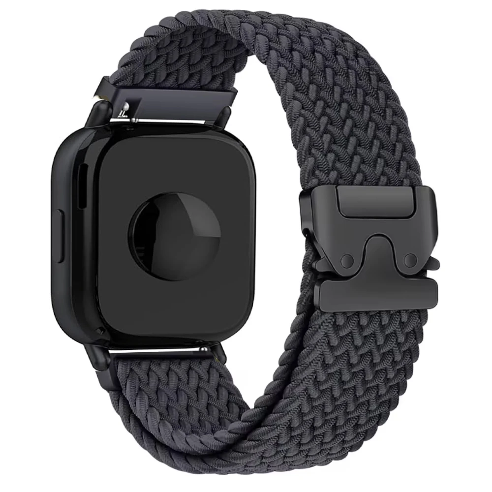 Black Braided Fabric Strap for Xiaomi Smartwatches 7 Black Braided Fabric Strap for Xiaomi Smartwatches - Image 7