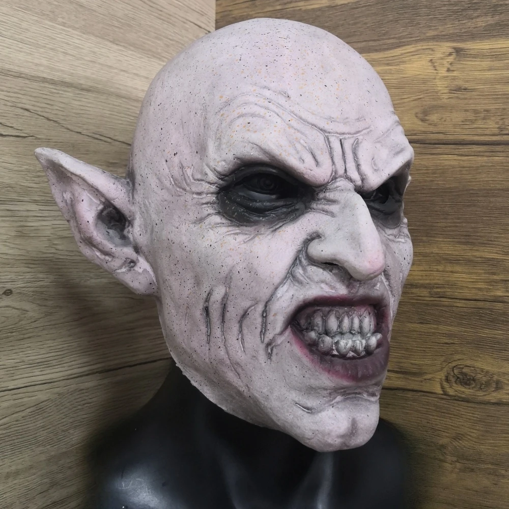 Nosferatu Grey Vampire Latex Mask for Adults 5 Nosferatu Grey Vampire Latex Mask for Adults - Image 5