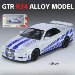 Nissan GTR R34 1:32 Scale Diecast Model 18 Scd2eb9782cf549b7a0ded68c697bfe084