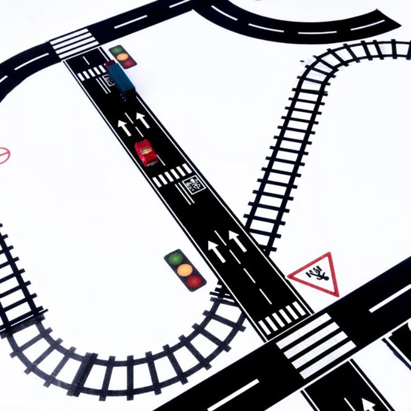 DIY Railway Highway Road Sticker Tape 5m x 5cm 3 DIY Railway Highway Road Sticker Tape 5m x 5cm - Image 3