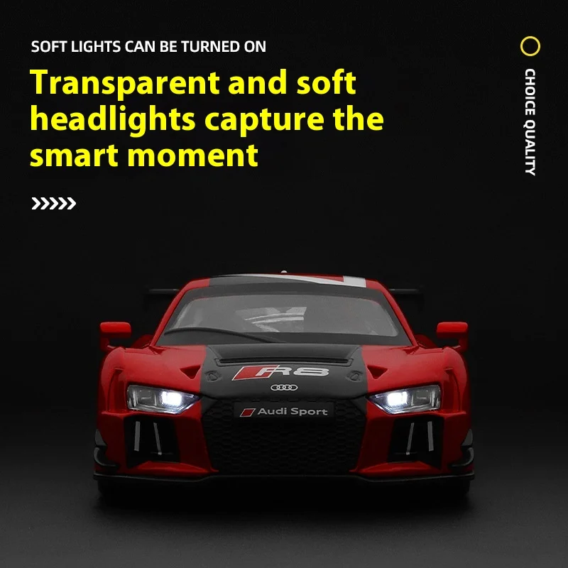 Audi R8 LMS 1:24 Diecast Model with Lights 5 Audi R8 LMS 1:24 Diecast Model with Lights - Image 5