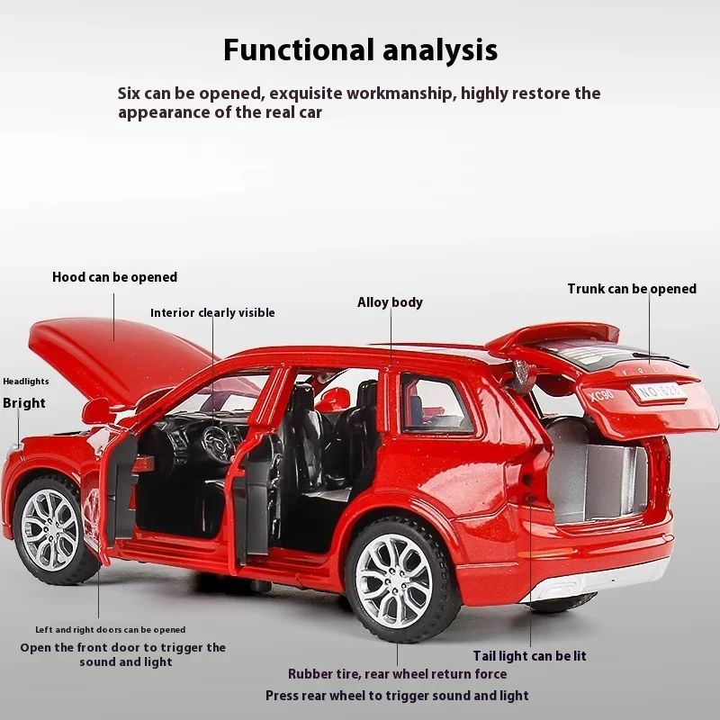 Volvo XC90 1:32 Scale Diecast Model Vehicle 3 Volvo XC90 1:32 Scale Diecast Model Vehicle - Image 3