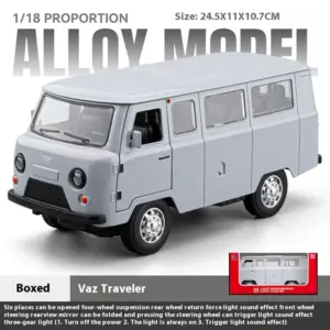 Large Alloy Die-Cast UAZ 452A Model 1:18 Scale 15 Sd13ec3d164f449eb92e9e253fa2ccb39R