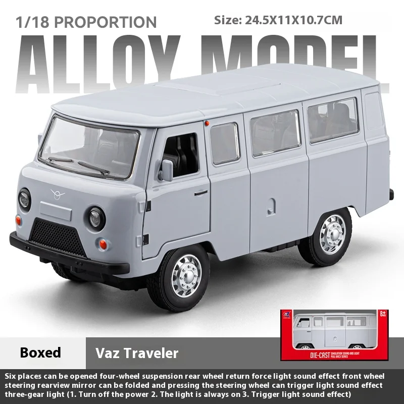 Large Alloy Die-Cast UAZ 452A Model 1:18 Scale 8 Large Alloy Die-Cast UAZ 452A Model 1:18 Scale - Image 8