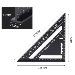 Vibrant Blue 7-Inch Aluminum Alloy Triangle Ruler 13 Sd1afa144d56f49118f87ac9c024e924ca