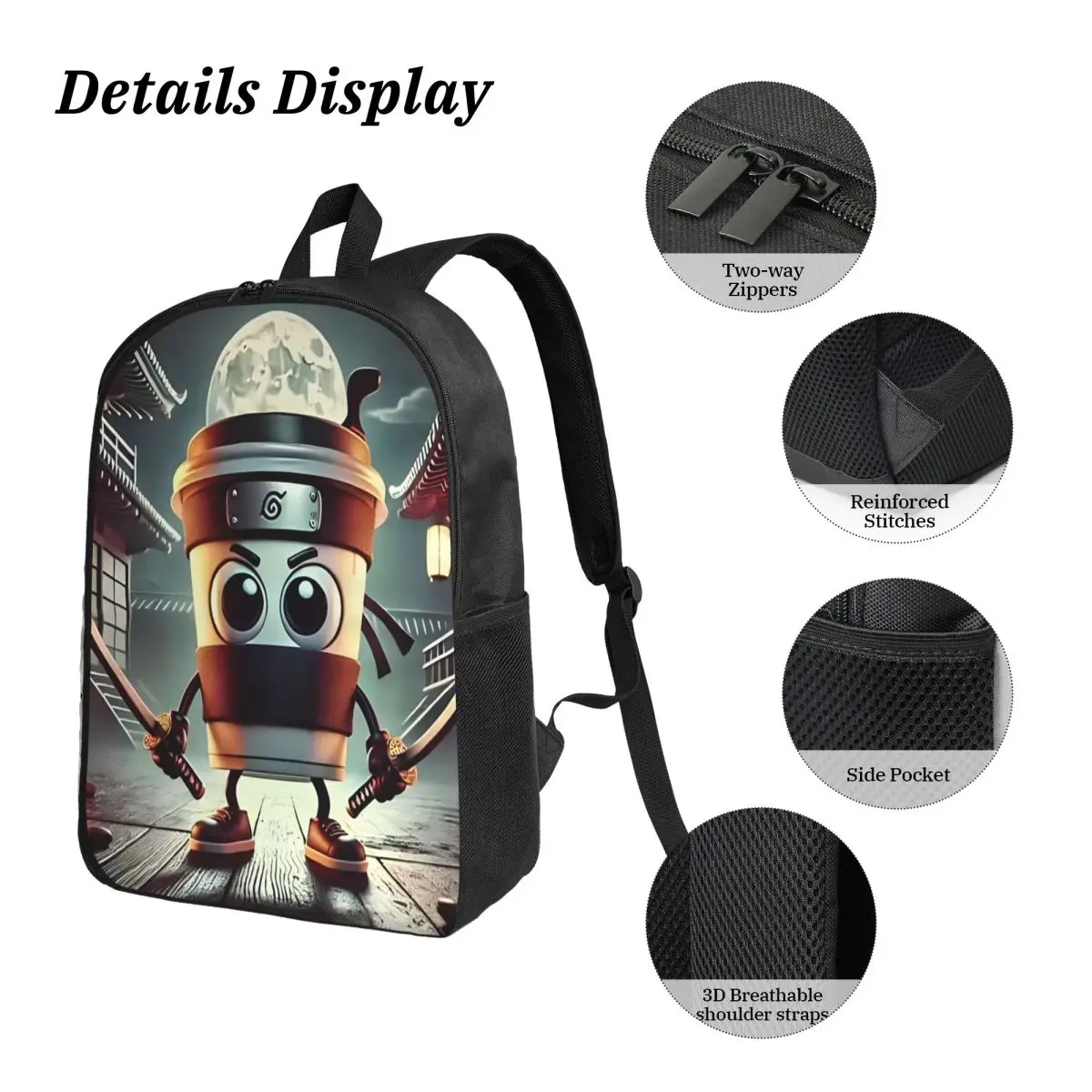 Kids Backpack and Lunch Box Set Ninja Style 3 Kids Backpack and Lunch Box Set Ninja Style - Image 3