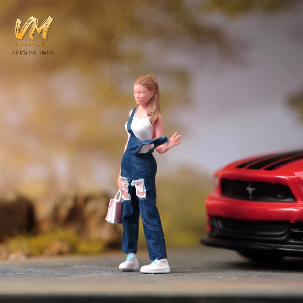 Miniature Doll Figure in Blue Overalls 4 Miniature Doll Figure in Blue Overalls - Image 4