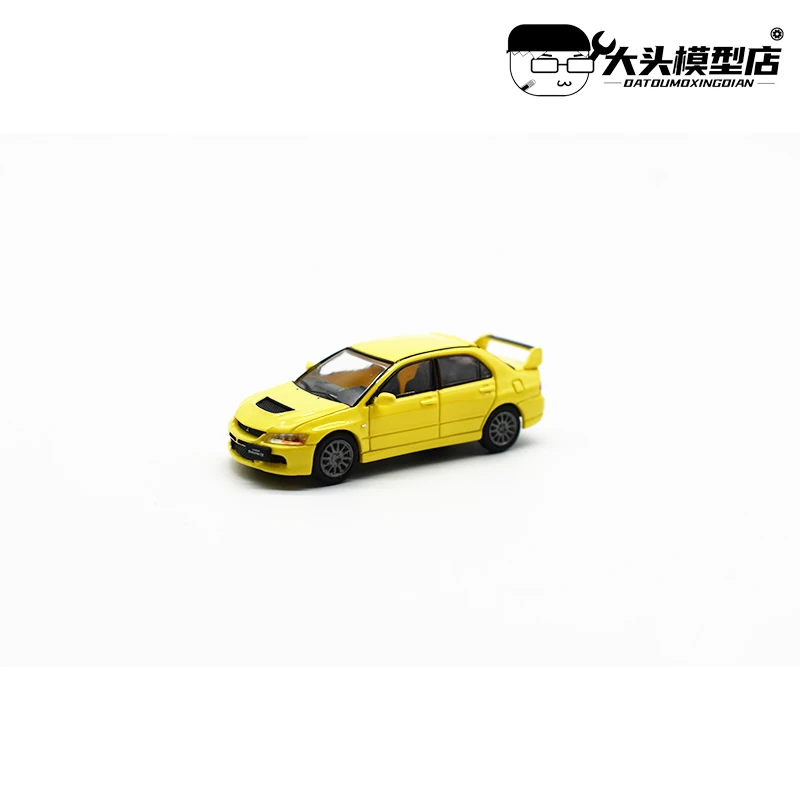 Evo9 Diecast Model Car in Bright Yellow 1:87 6 Evo9 Diecast Model Car in Bright Yellow 1:87 - Image 6