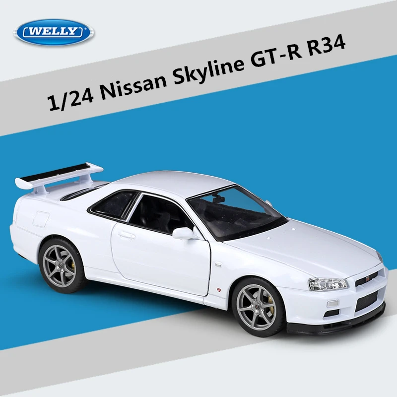 Welly 1:24 Scale Nissan Skyline GTR R34 Model 10 Welly 1:24 Scale Nissan Skyline GTR R34 Model - Image 10