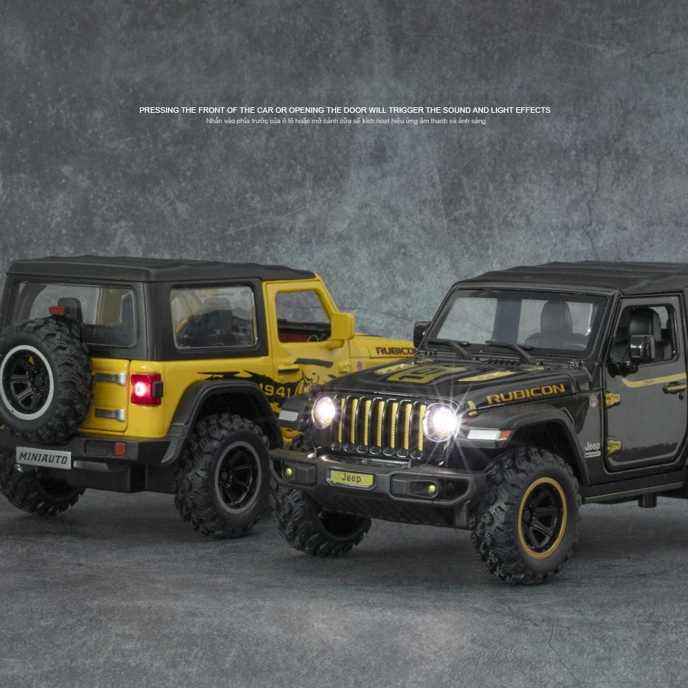 1:32 Scale Jeep Wrangler Rubicon Model Car 5 1:32 Scale Jeep Wrangler Rubicon Model Car - Image 5