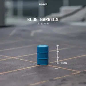 Miniature Resin Oil Drum Model Set 25 Sd46e6b96244e44c8bf5d71ab81e169467