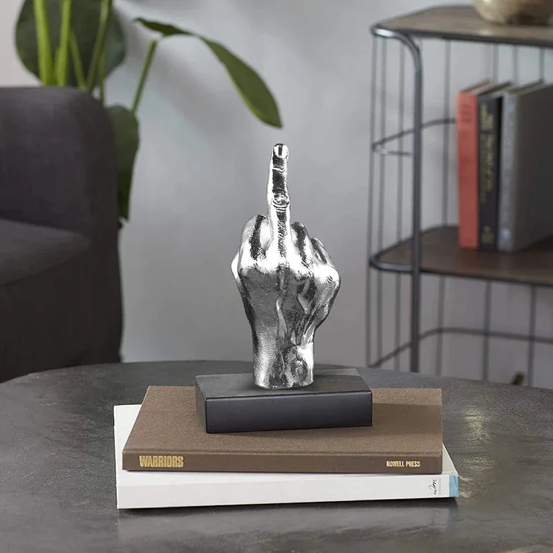 Middle Finger Resin Statue Modern Decor 9x8x20 cm 4 Middle Finger Resin Statue Modern Decor 9x8x20 cm - Image 4