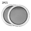 Silver Round Speaker Mesh Covers in Various Sizes