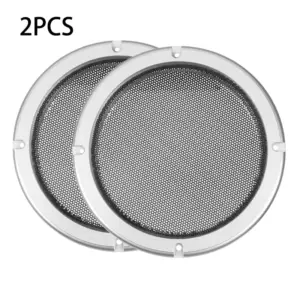 Silver Round Speaker Mesh Covers in Various Sizes