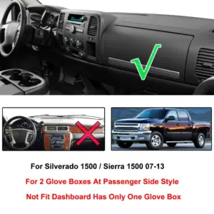 Chevrolet Silverado and GMC Sierra Dashboard Cover 6 Sd62fe001cdce4bf5a91b4cc17163d85dz