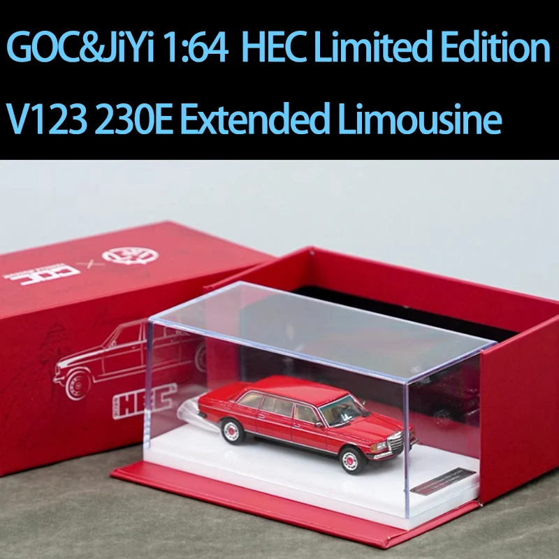 GOC&JiYi 1:64 HEC Limousine Model in Red 7 GOC&JiYi 1:64 HEC Limousine Model in Red - Image 7