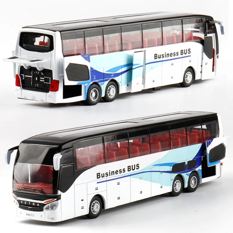 1:32 Scale Alloy Red Double-Decker Bus Model 6 1:32 Scale Alloy Red Double-Decker Bus Model - Image 6