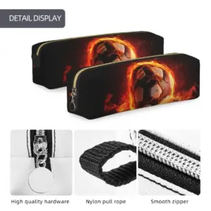 Burning Soccer Ball Leather Pencil Case 33 Sda7cf735b6e247bd95a29f4a3322c04fF