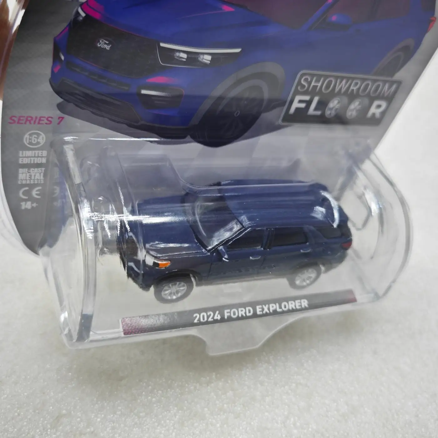 1:64 Scale 2024 Ford Explorer Model in Blue 4 1:64 Scale 2024 Ford Explorer Model in Blue - Image 4