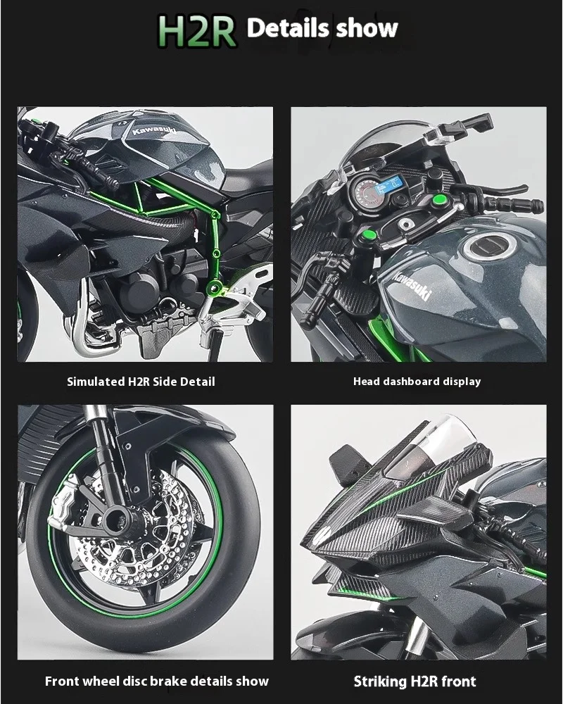 Kawasaki Ninja H2R 1:12 Model with Lights and Sounds 6 Kawasaki Ninja H2R 1:12 Model with Lights and Sounds - Image 6