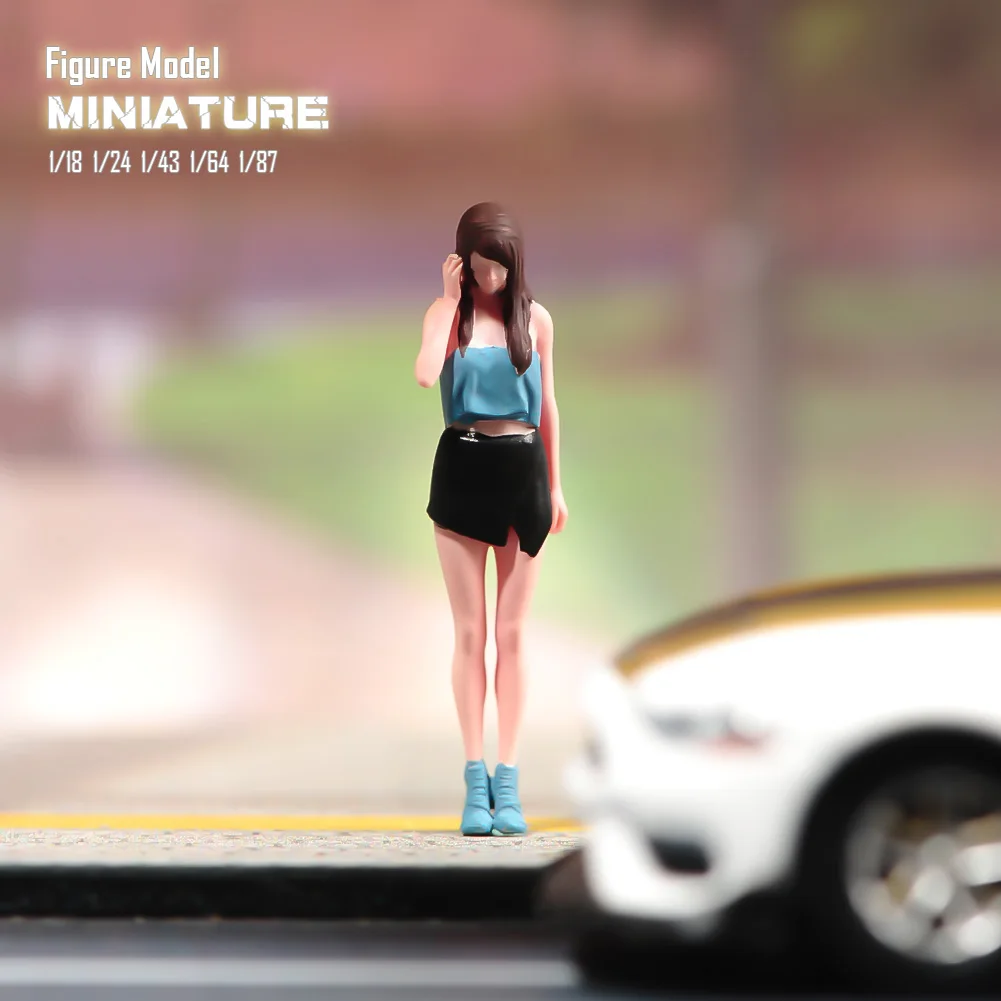 Girl and Dog Miniature Figure Model 2 Girl and Dog Miniature Figure Model - Image 2