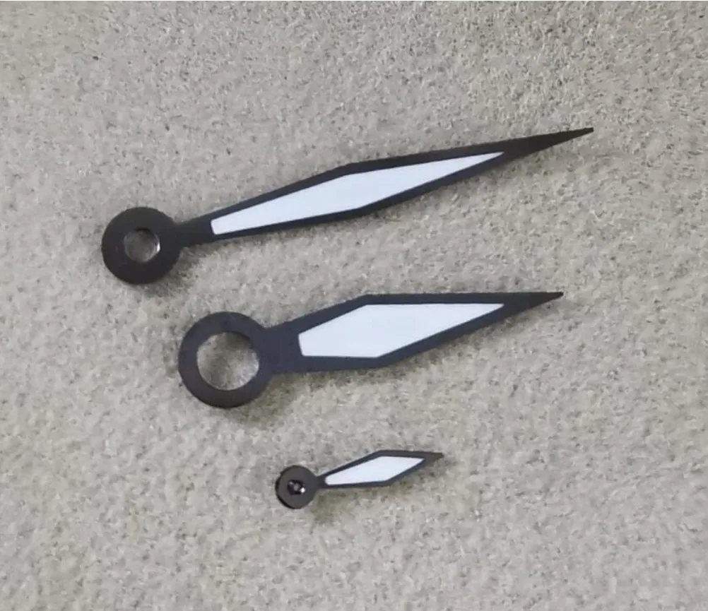 Sleek Black Watch Hands for ETA6497, 6498, ST3600 3 Sleek Black Watch Hands for ETA6497, 6498, ST3600 - Image 3