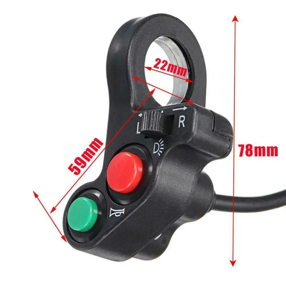 Motorcycle ATV Scooter Handlebar Control Switch 3 Motorcycle ATV Scooter Handlebar Control Switch - Image 3