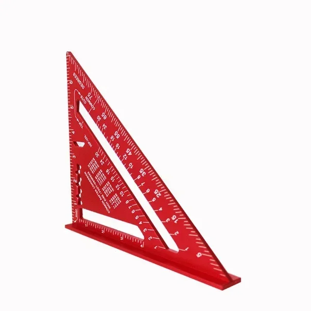 Vibrant Blue 7-Inch Aluminum Alloy Triangle Ruler 9 Vibrant Blue 7-Inch Aluminum Alloy Triangle Ruler - Image 9