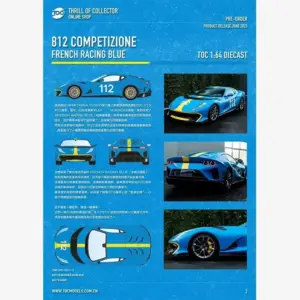 1:64 Scale TOC Fuelme New 812 Competizione Model 22 Sdde27e0ac1d44542a200fb8aa69cc7daG