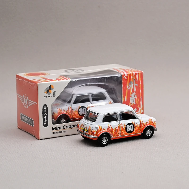 Mini Cooper Mk1 1980s Diecast Model 1/64 2 Mini Cooper Mk1 1980s Diecast Model 1/64 - Image 2