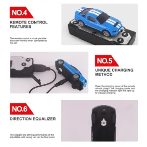 Ford Mustang Shelby GT500 RC Car 1:60 Scale 14 Se006cab4436144c18365acd430f2cc81j