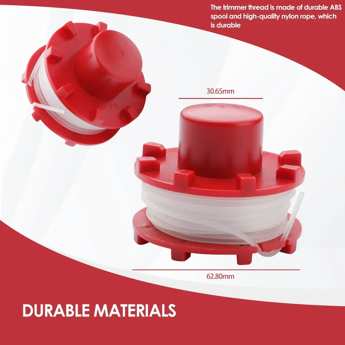 4 PCS Red Nylon Trimmer Coils for Einhell 4 4 PCS Red Nylon Trimmer Coils for Einhell - Image 4