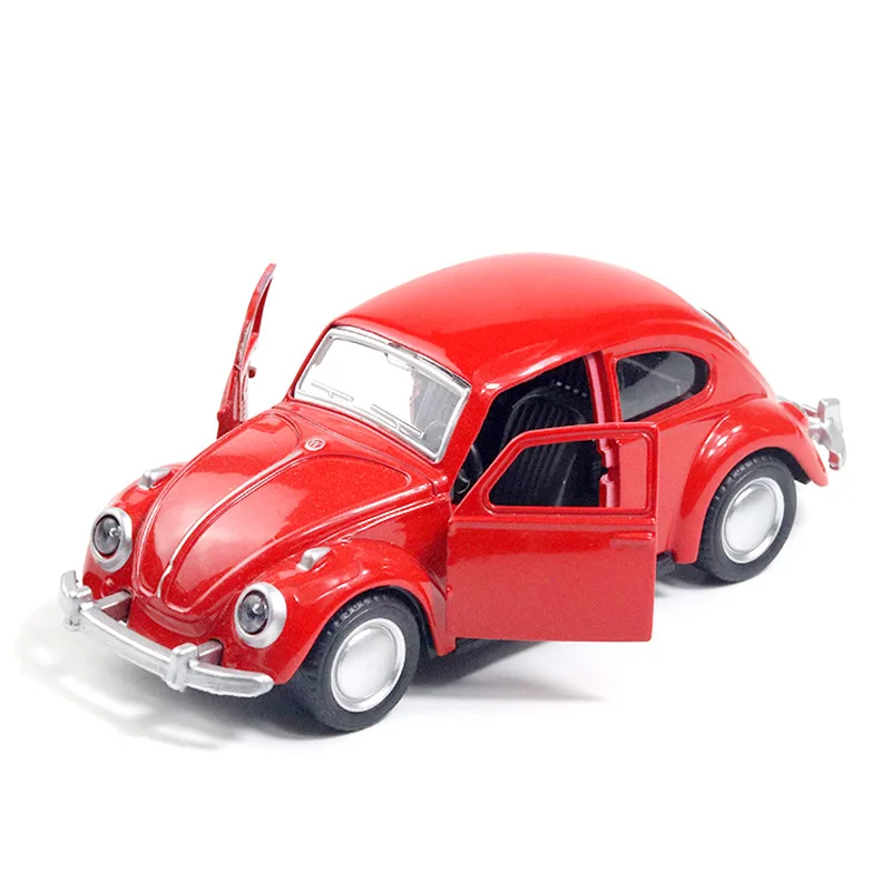 Vibrant Red Classic Beetle Car Model 12 Vibrant Red Classic Beetle Car Model - Image 12