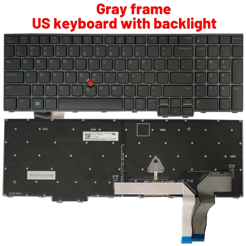 Lenovo ThinkPad US/UK Keyboard for T16, P16S, L15 3 Lenovo ThinkPad US/UK Keyboard for T16, P16S, L15 - Image 3