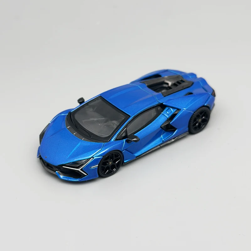 Lamborghini Revuelto 1:64 Diecast Model in Blue 3 Lamborghini Revuelto 1:64 Diecast Model in Blue - Image 3
