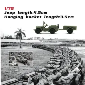 1/72 WWII USA Willys Jeep Assembly Model 10 Se307646eae1d4db4b666bd511922a8f2I