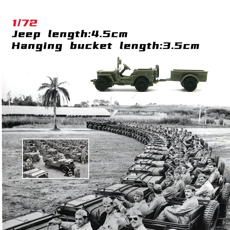 1/72 WWII USA Willys Jeep Assembly Model 3 1/72 WWII USA Willys Jeep Assembly Model - Image 3
