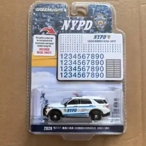 1:64 Scale Alloy Police Car Model 16 Se3493107202040ebafb62c2ae4a80758x