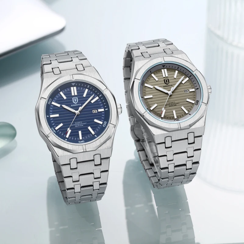 Men's Quartz Watch with Stainless Steel Band 5 Men's Quartz Watch with Stainless Steel Band - Image 5