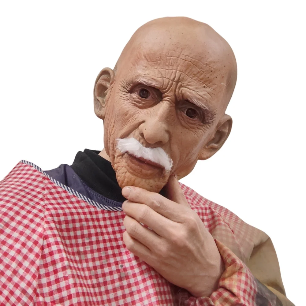 Hyper-Realistic Grandpa Mask for Costume Fun 6 Hyper-Realistic Grandpa Mask for Costume Fun - Image 6