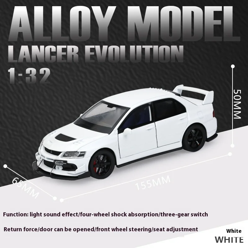 1:32 Scale Mitsubishi Lancer Evolution Diecast 9 1:32 Scale Mitsubishi Lancer Evolution Diecast - Image 9