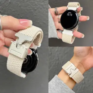 Black Braided Fabric Strap for Xiaomi Smartwatches 25 Se4d8c9edd5894319844d524450380bffe