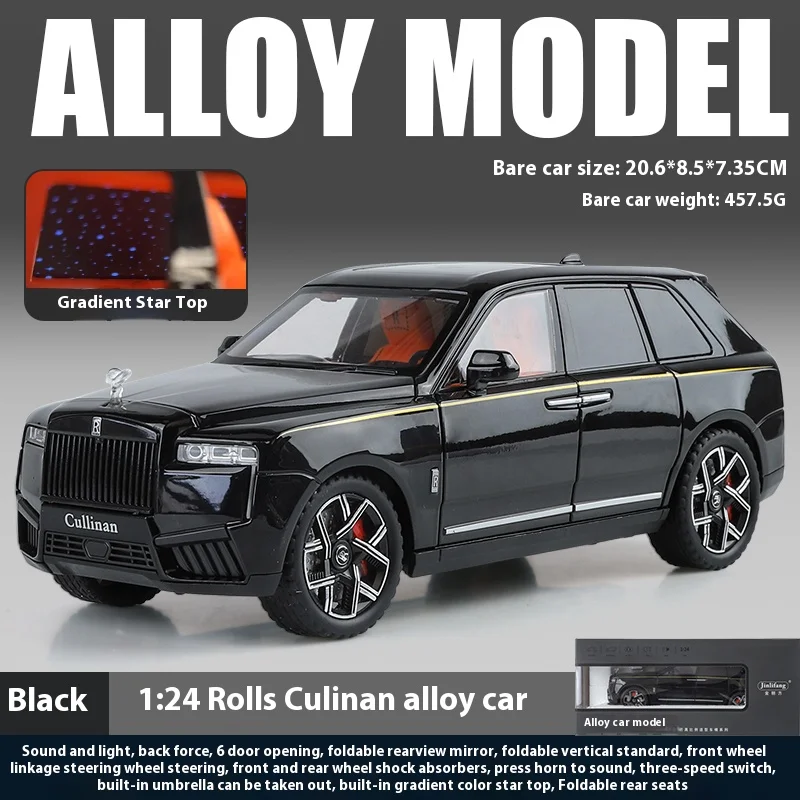 1:24 Scale Pink Rolls-Cullinan Diecast Model 9 1:24 Scale Pink Rolls-Cullinan Diecast Model - Image 9