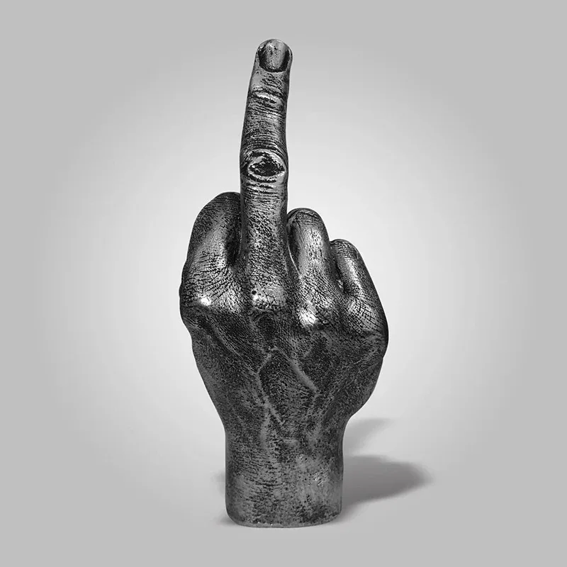 Middle Finger Resin Statue Modern Decor 9x8x20 cm 5 Middle Finger Resin Statue Modern Decor 9x8x20 cm - Image 5