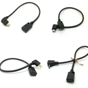 90 Degree Micro USB Male to Mini USB Female Adapter 11 Se5f6f275569443ffa15f212af3e7b8097