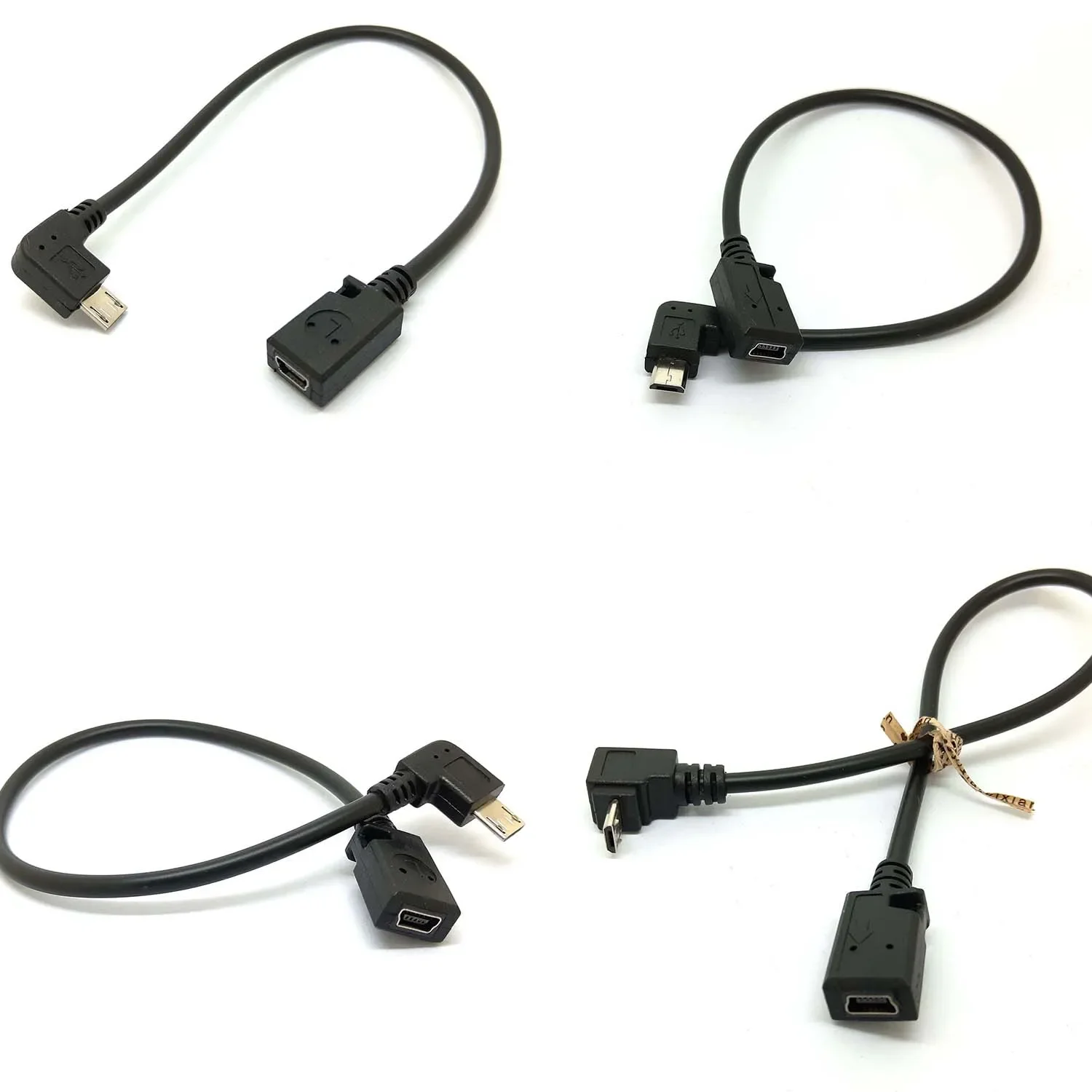 90 Degree Micro USB Male to Mini USB Female Adapter 6 90 Degree Micro USB Male to Mini USB Female Adapter - Image 6