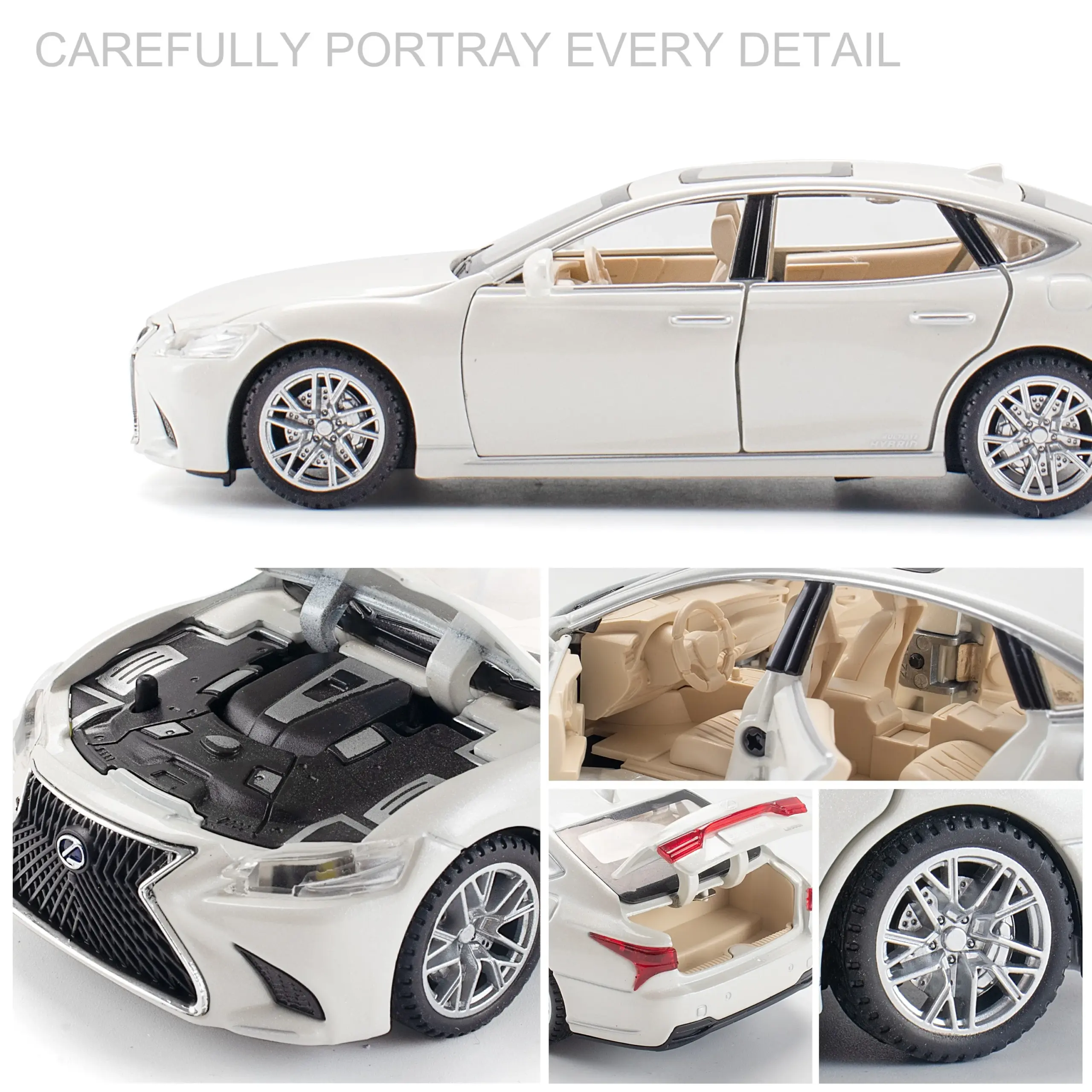 1:32 Scale Alloy Die-Cast LS500 Car Model 5 1:32 Scale Alloy Die-Cast LS500 Car Model - Image 5