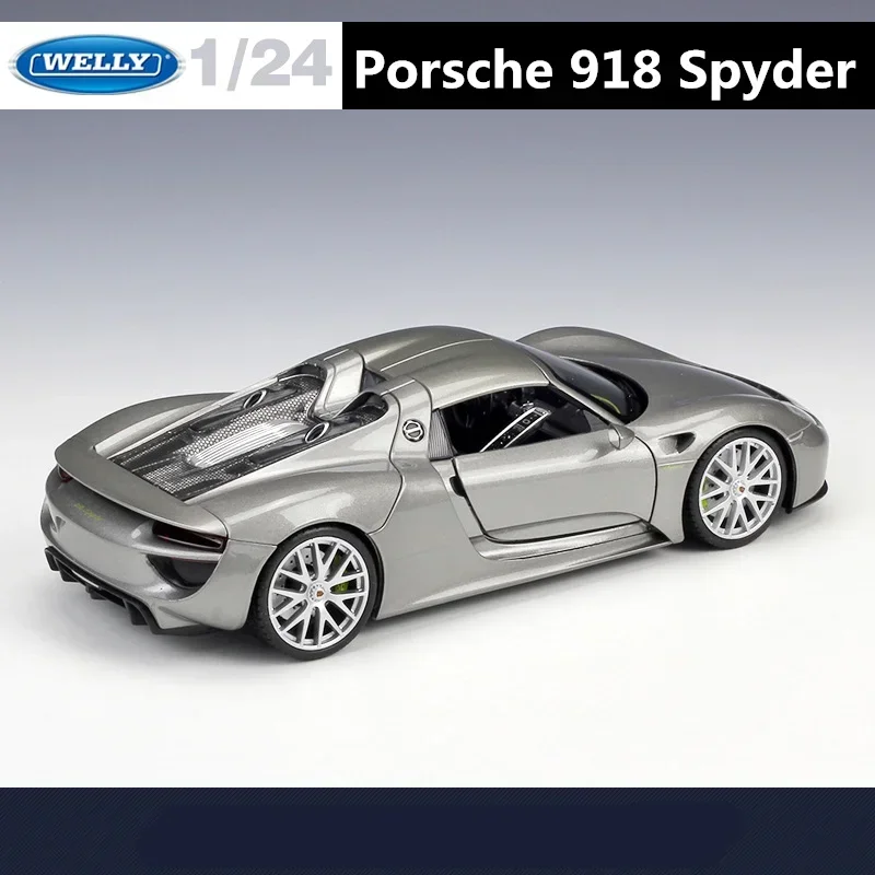 WELLY 1:24 Porsche 918 Spyder Diecast Model 5 WELLY 1:24 Porsche 918 Spyder Diecast Model - Image 5