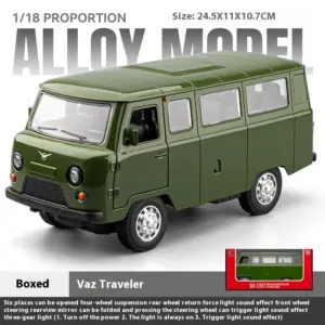 Large Alloy Die-Cast UAZ 452A Model 1:18 Scale 14 Se85e3a7a887b456aa64c2e10d76ff773p