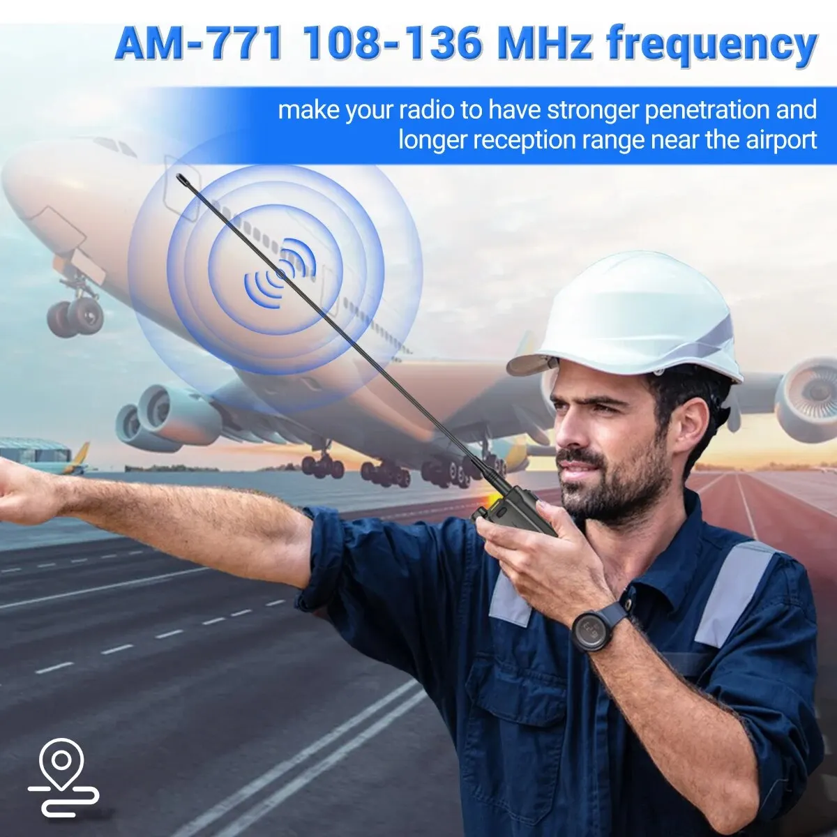 AM-771 Antenna for Two-Way Radios 108-136MHz 4 AM-771 Antenna for Two-Way Radios 108-136MHz - Image 4